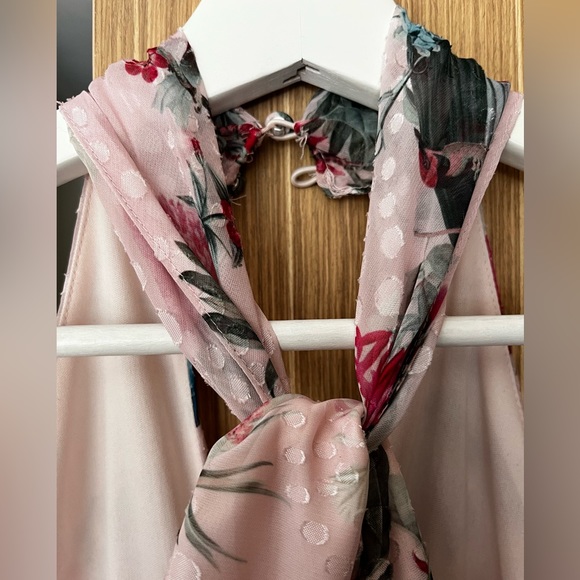 Floral Lipsy London S high low bridesmaid dress - Picture 6 of 8